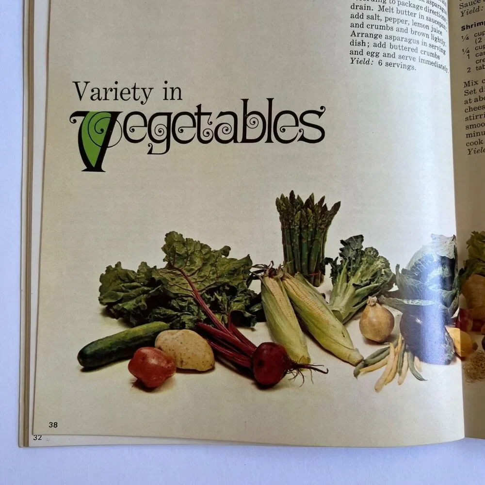 Vintage 1972 Cookbook Festive Foods Paperback with Staple Binding